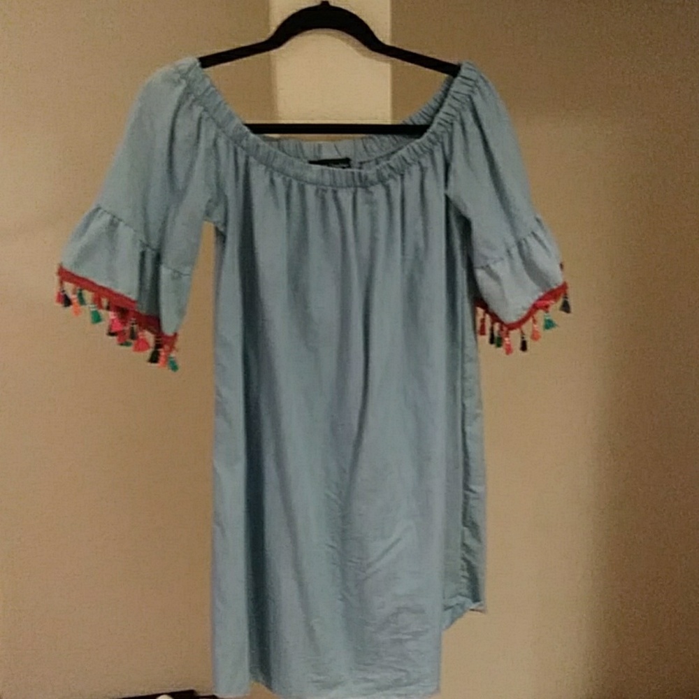 Fringe Sleeve Vacay Dress